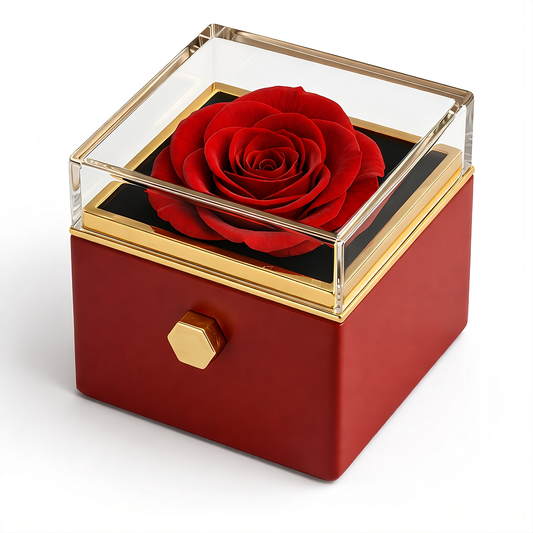 Eternal Rose Box | Real Rose and Personalised Necklace