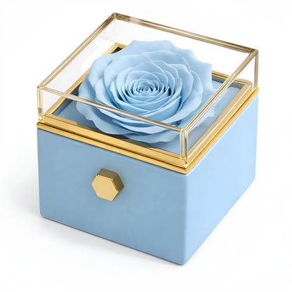 Eternal Rose Box | Real Rose and Personalised Necklace