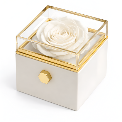 Eternal Rose Box | Real Rose and Personalised Necklace