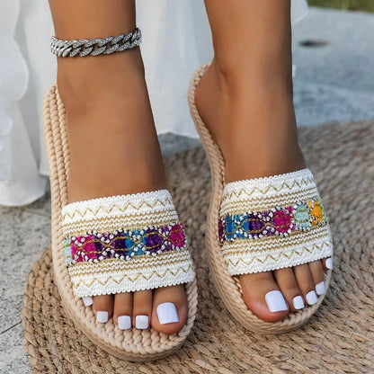 Women Slippers Outdoor Flat Designer