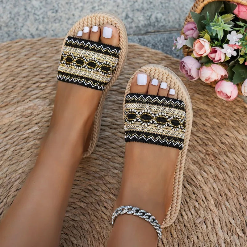 Women Slippers Outdoor Flat Designer