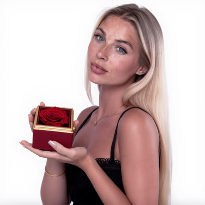 Eternal Rose Box | Real Rose and Personalised Necklace