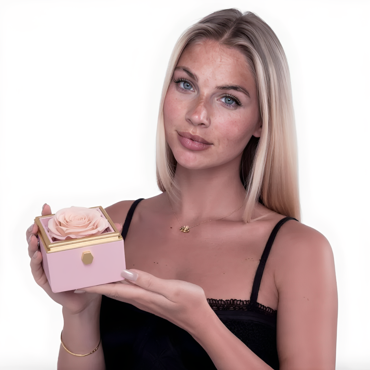 Eternal Rose Box | Real Rose and Personalised Necklace